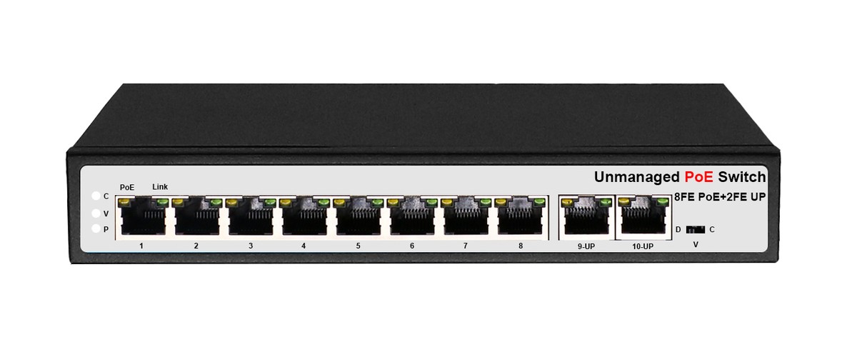NL3100-8P2C Unmanaged PoE Switch